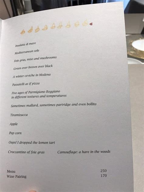 osteria francescana menu.